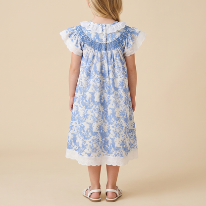 Timeless Blue Toile Dress