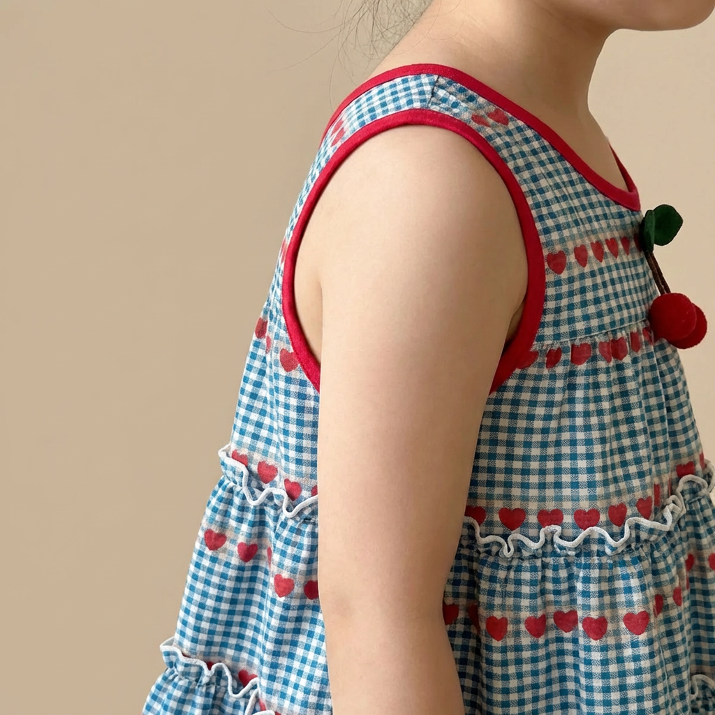 Cherry Picnic Dress Set