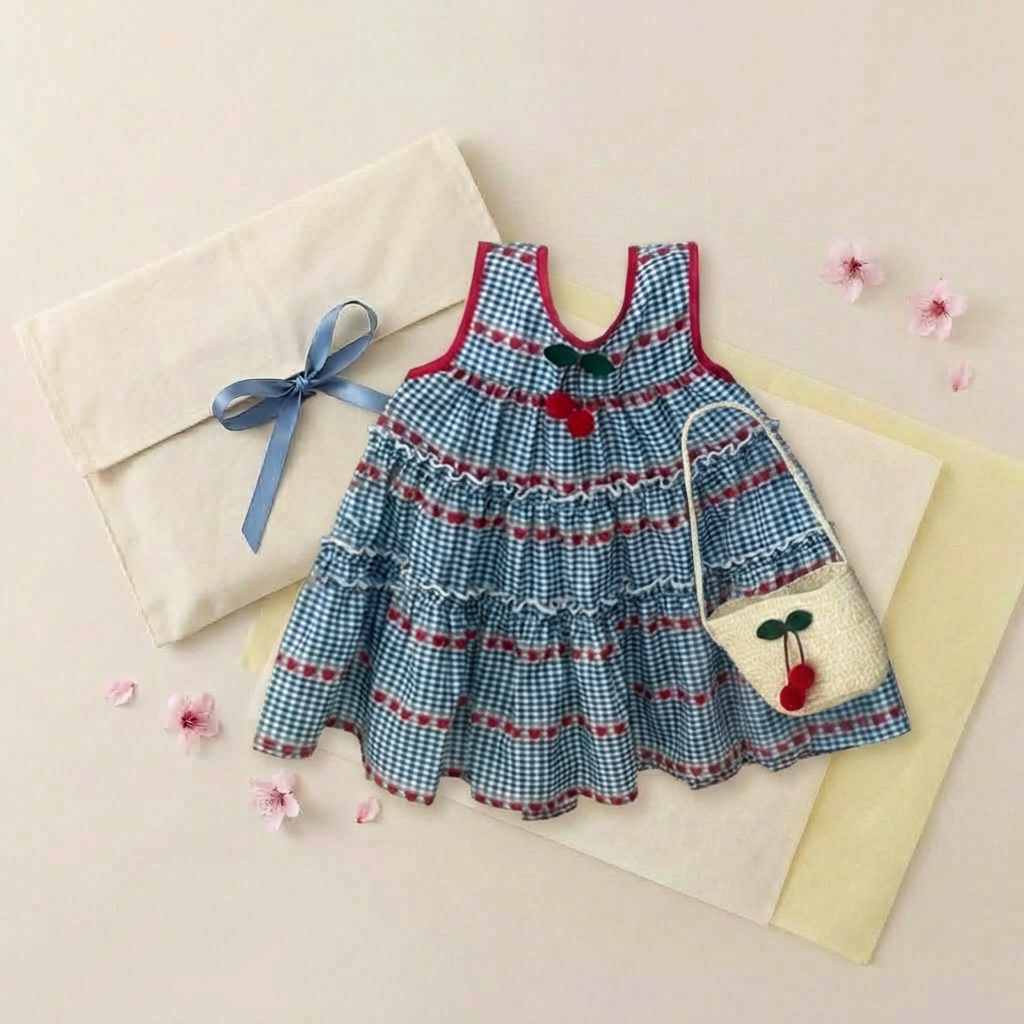 Cherry Picnic Dress Set