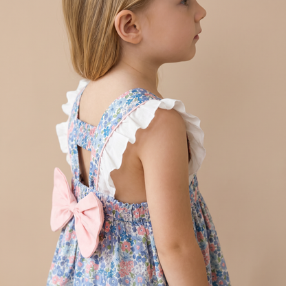 Vintage Bloom Bow Dress