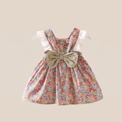Vintage Bloom Bow Dress