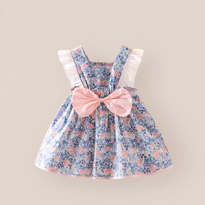 Vintage Bloom Bow Dress