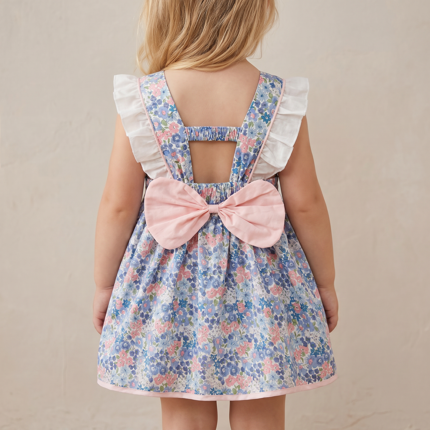 Vintage Bloom Bow Dress