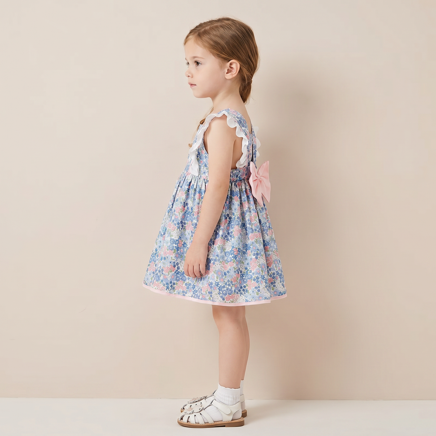 Vintage Bloom Bow Dress