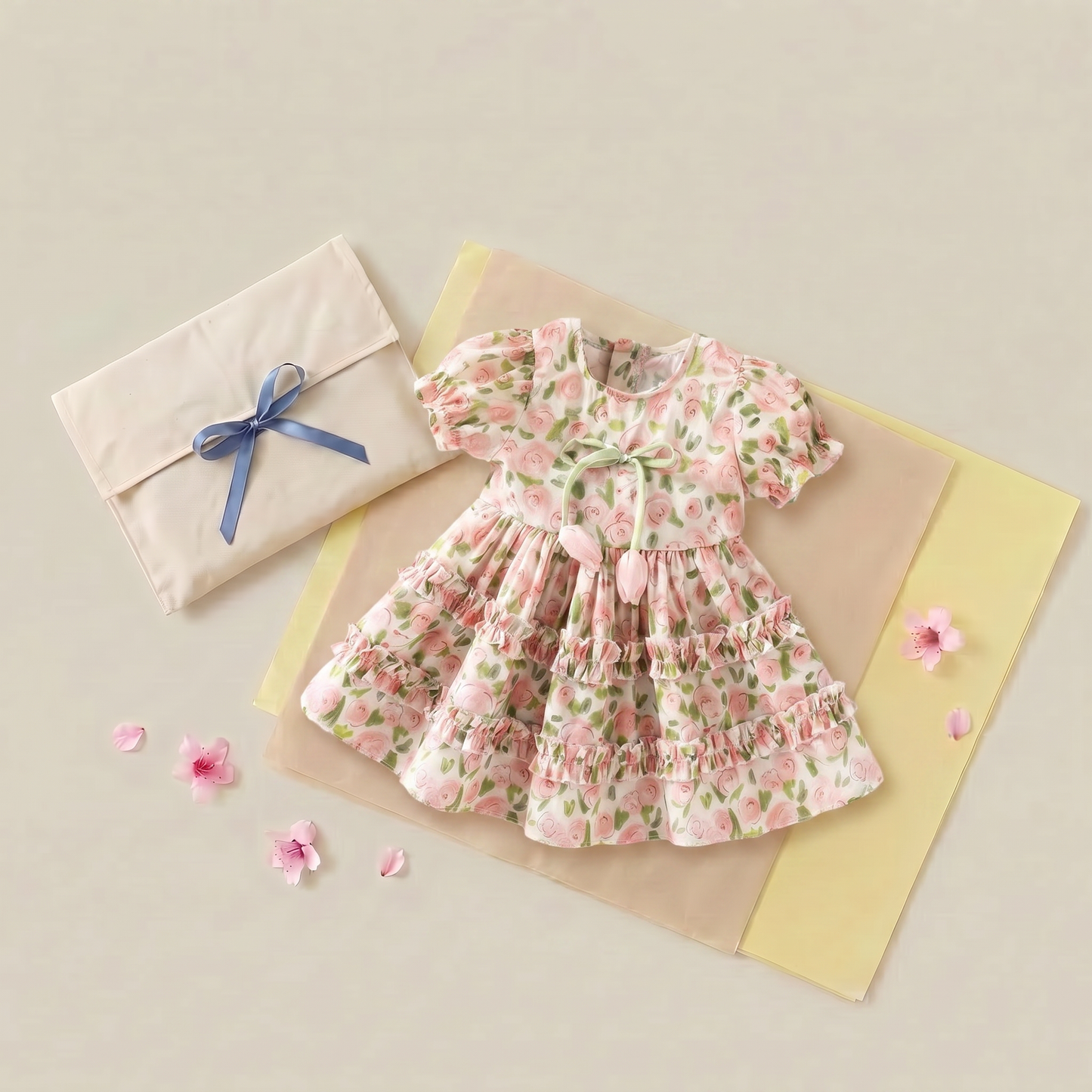 Rose Garden Ruffle Dress