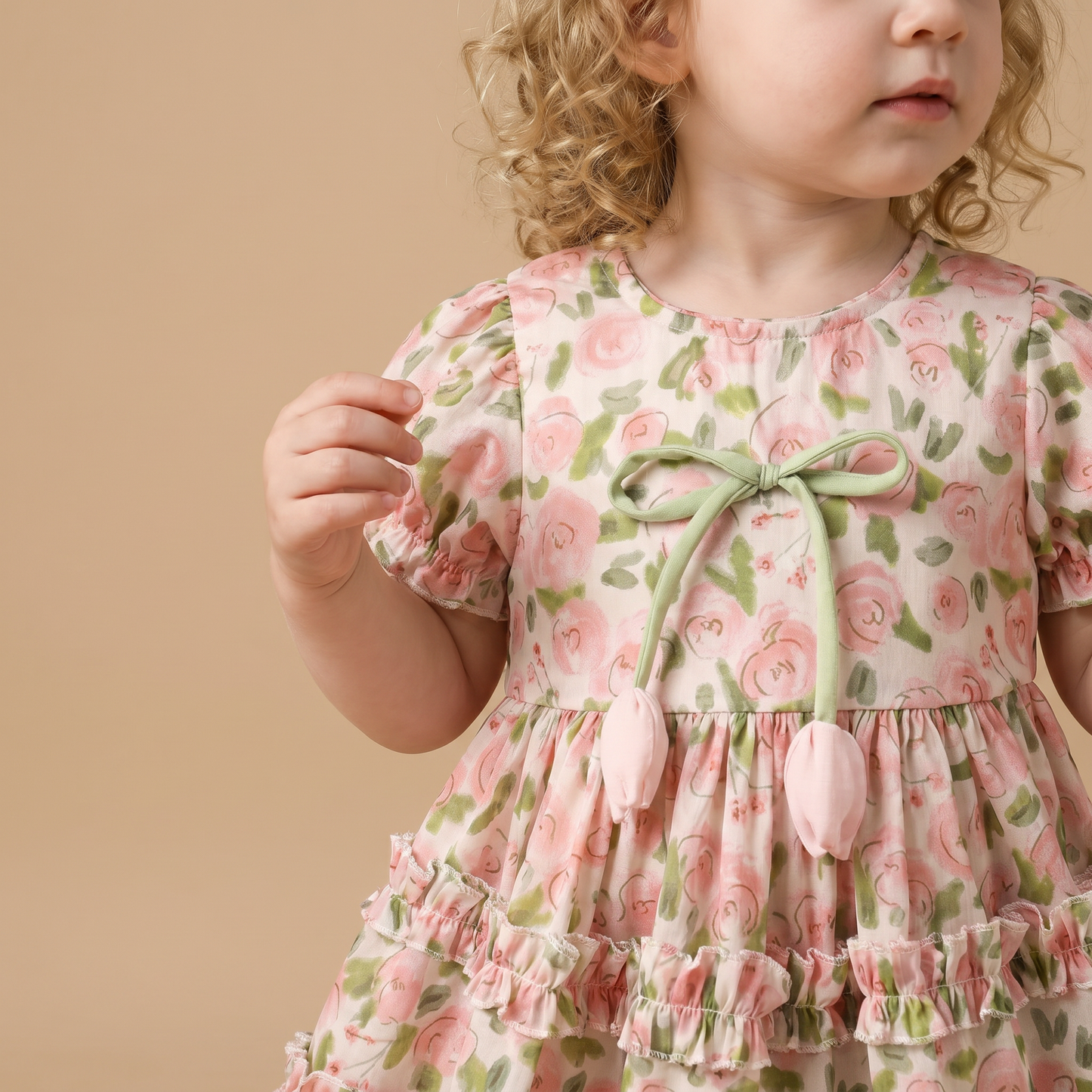 Rose Garden Ruffle Dress