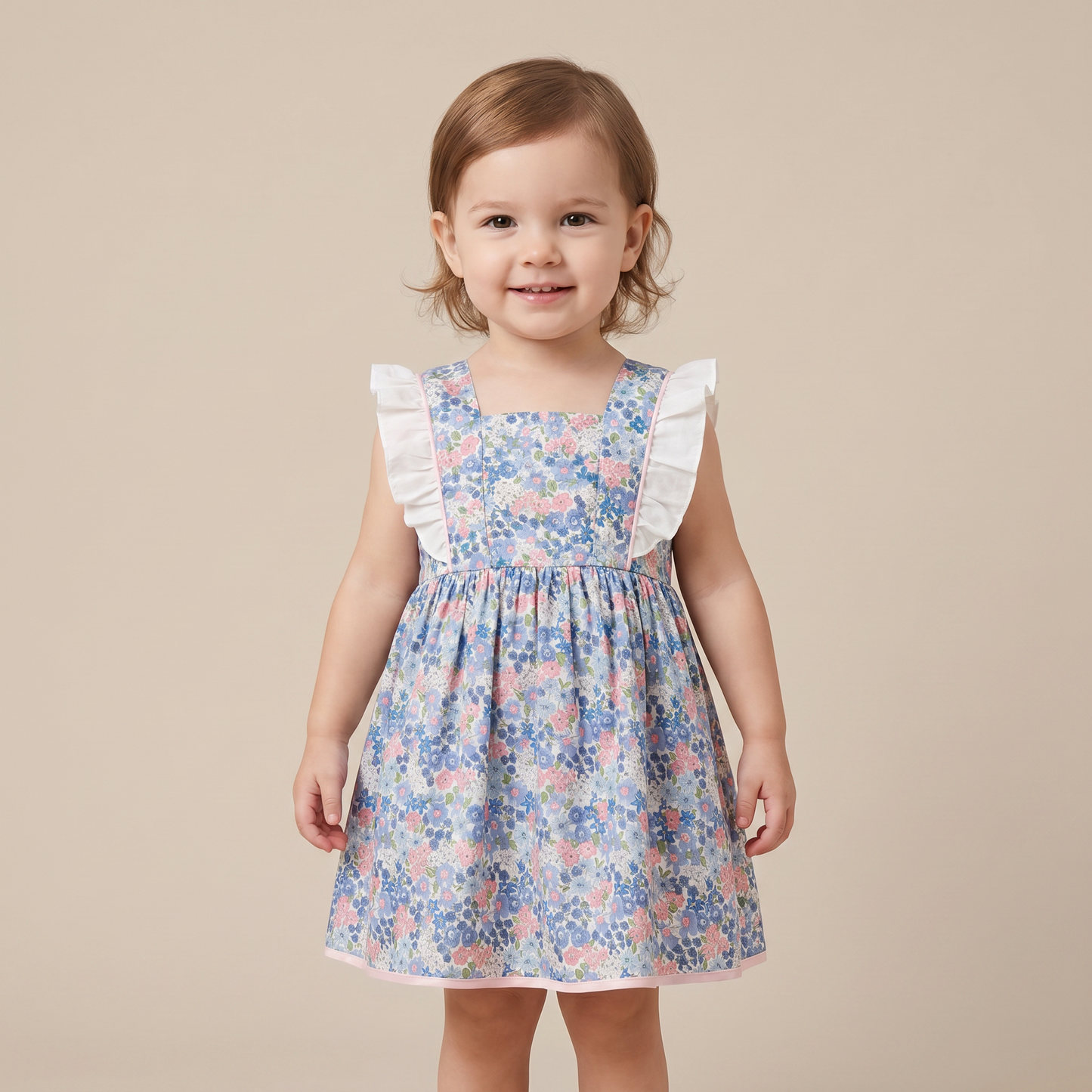 Vintage Bloom Bow Dress