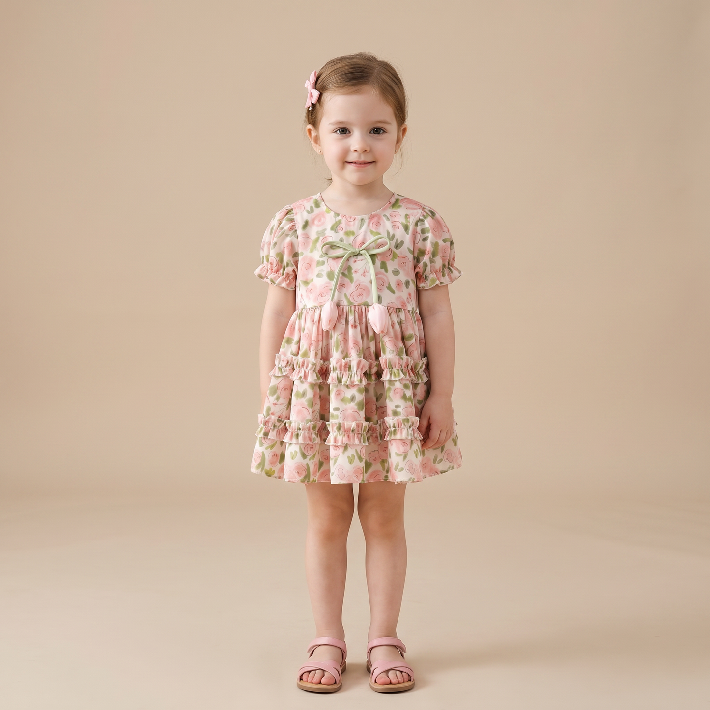 Rose Garden Ruffle Dress