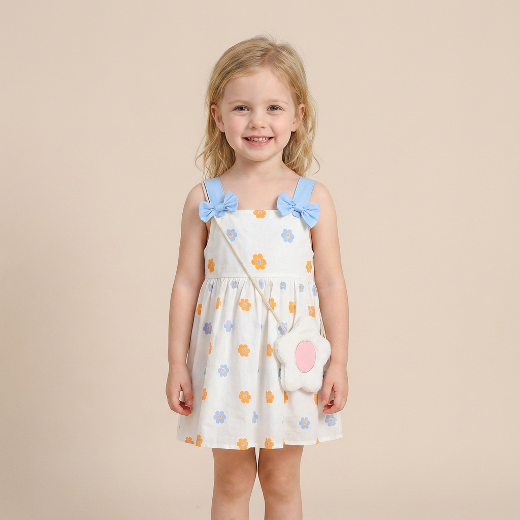 Soft Petal Dress Set