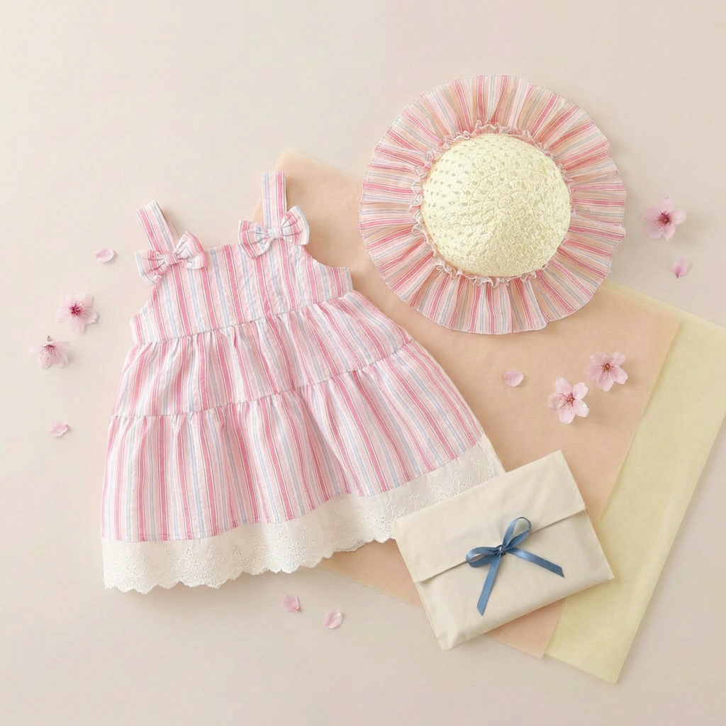 Seaside Stripe Dress Set