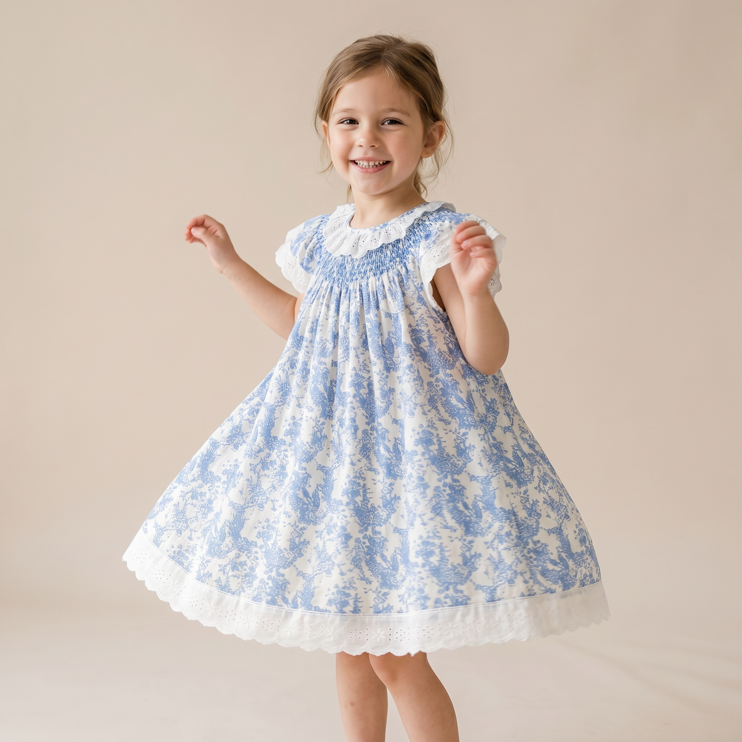 Timeless Blue Toile Dress