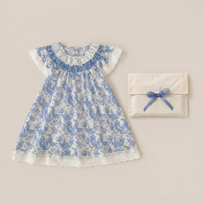 Timeless Blue Toile Dress