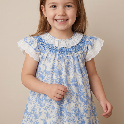 Timeless Blue Toile Dress